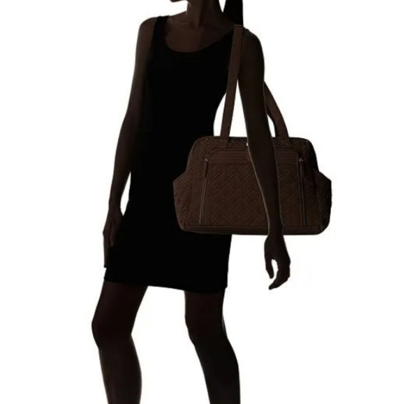 Vera Bradley Stroll Around Baby Bag Diaper Tote Black Quilted - Picture 2 of 14